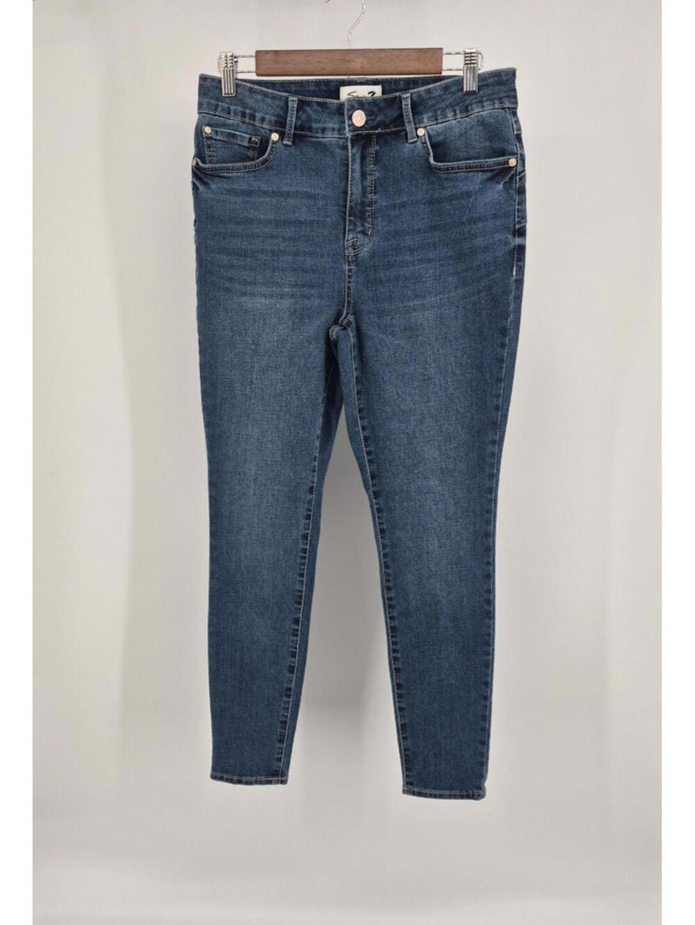 Seven7 Jeans Booty Shaper Legging High Rise Women’s Size 8 Blue Stretch Denim